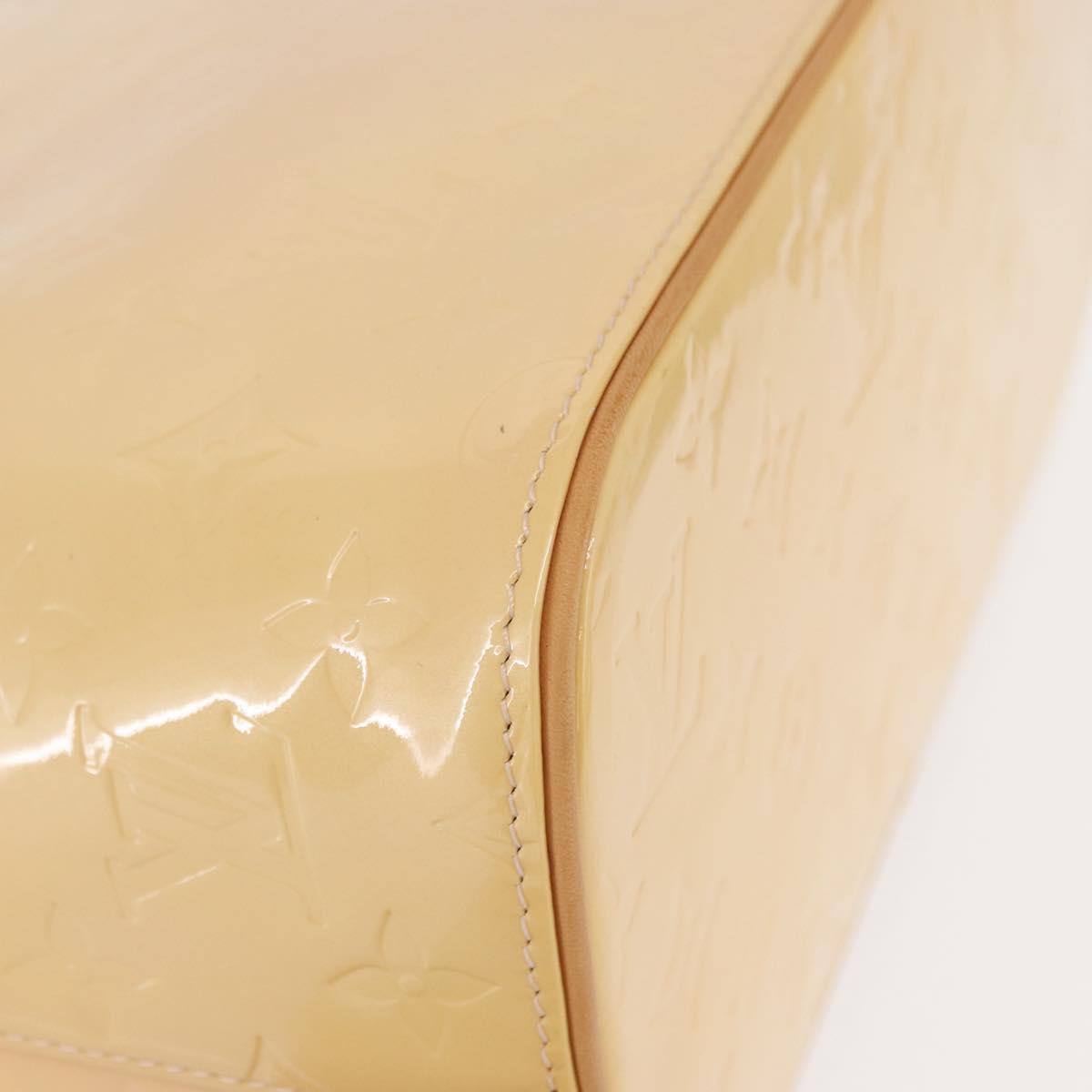 LOUIS VUITTON Monogram Vernis Houston Bag Marshmallow Pink M91302 Auth ep12253