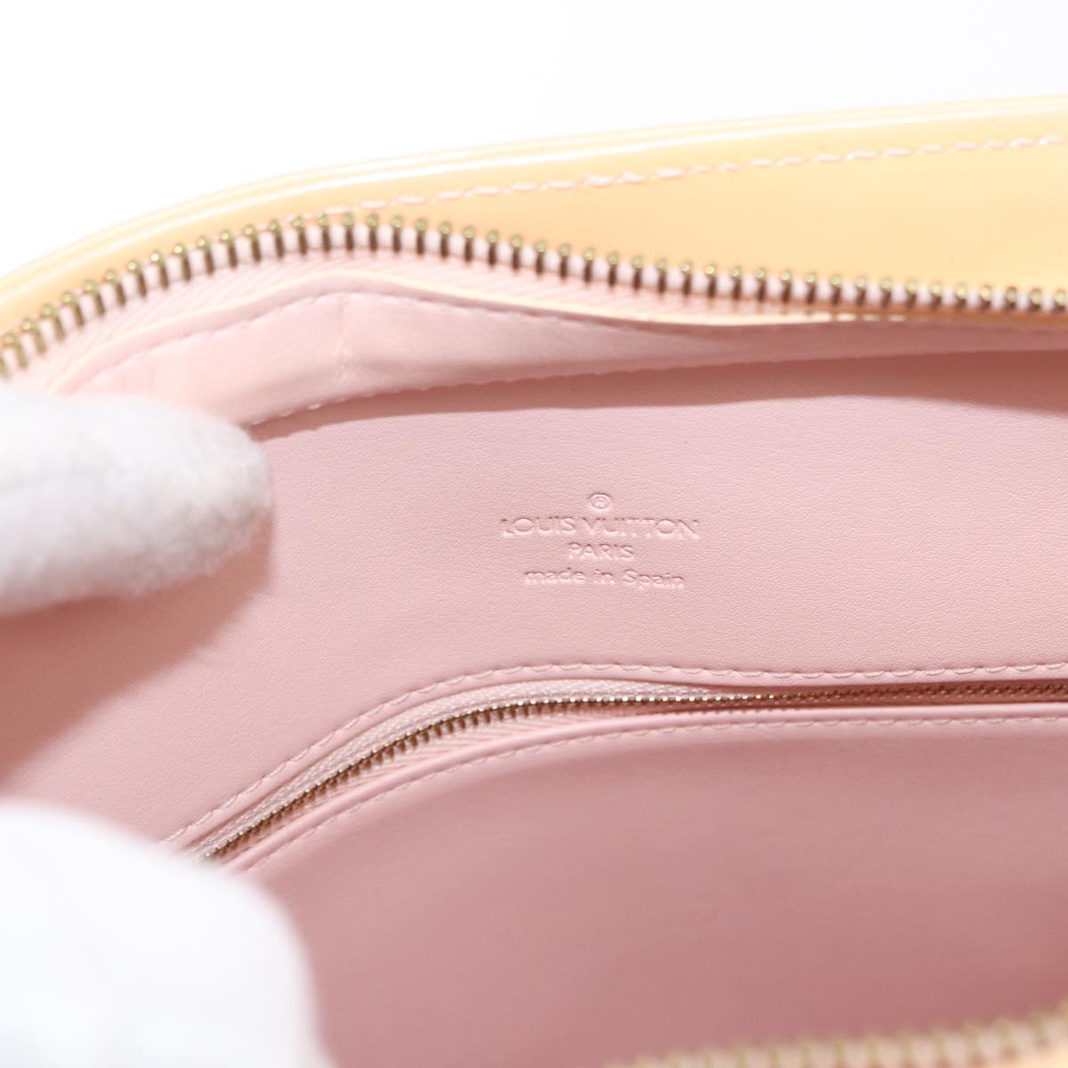 LOUIS VUITTON Monogram Vernis Houston Bag Marshmallow Pink M91302 Auth ep12253