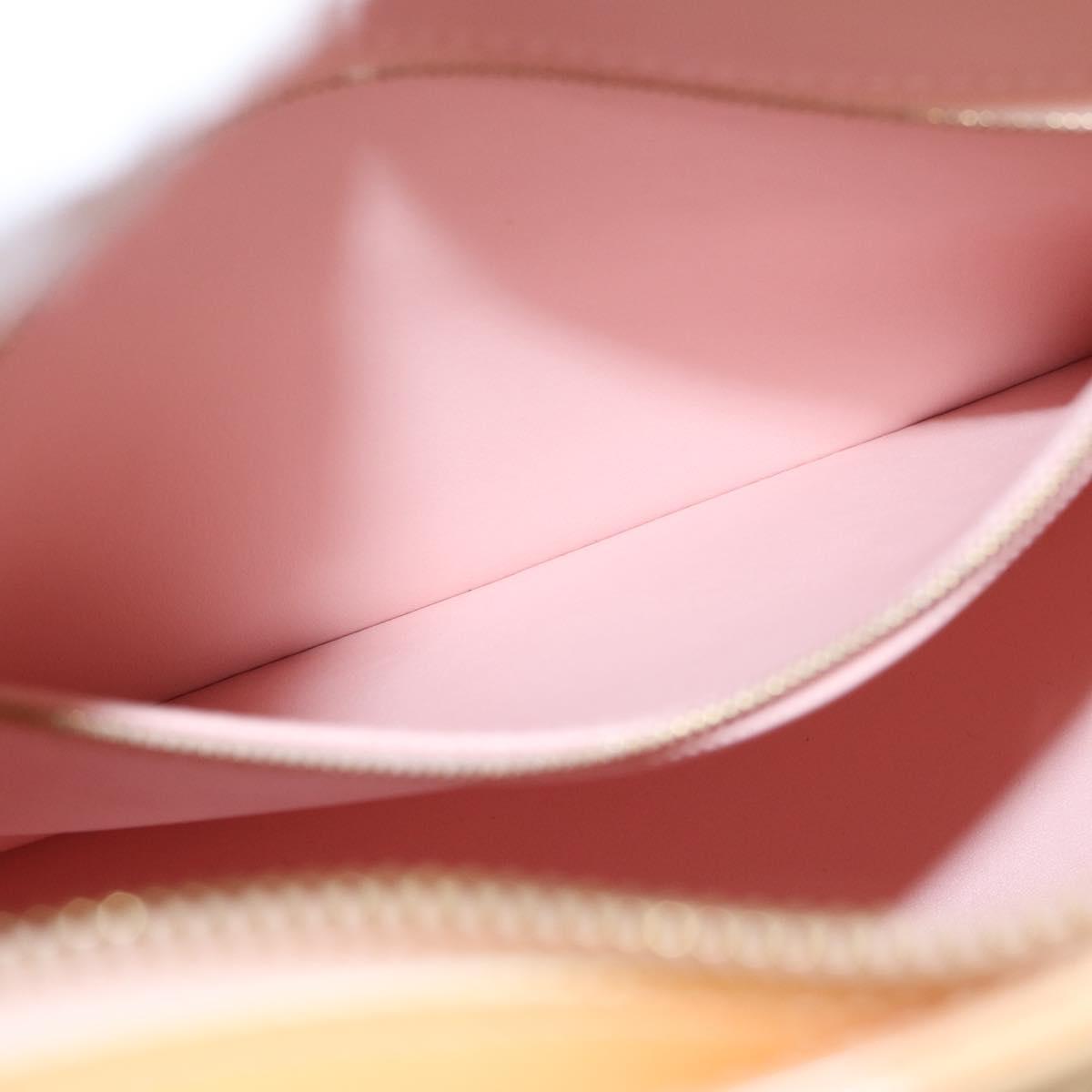 LOUIS VUITTON Monogram Vernis Houston Bag Marshmallow Pink M91302 Auth ep12253