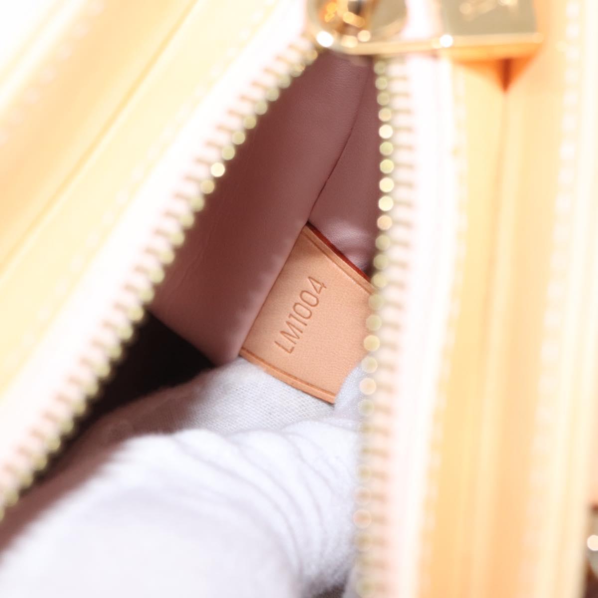 LOUIS VUITTON Monogram Vernis Houston Bag Marshmallow Pink M91302 Auth ep12253