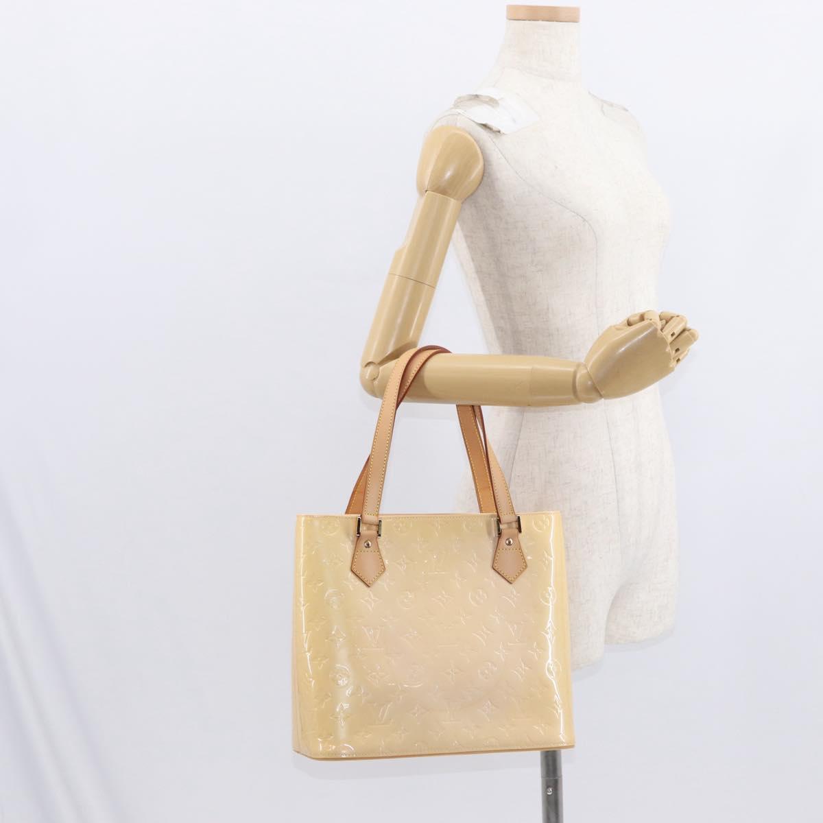 LOUIS VUITTON Monogram Vernis Houston Bag Marshmallow Pink M91302 Auth ep12253