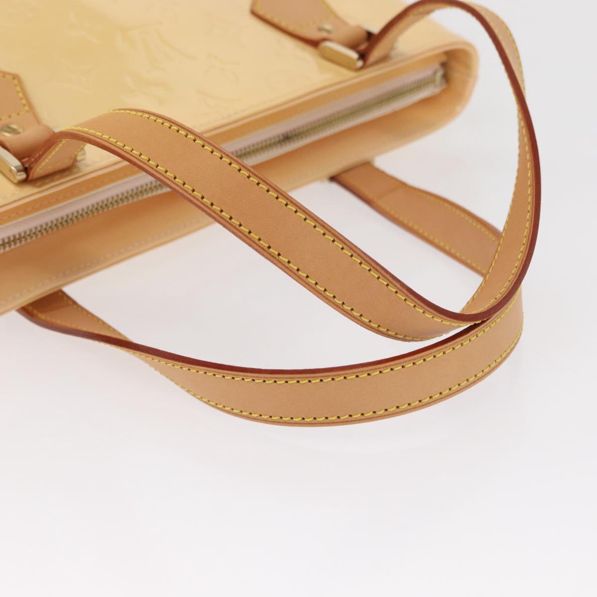 LOUIS VUITTON Monogram Vernis Houston Bag Marshmallow Pink M91302 Auth ep12253