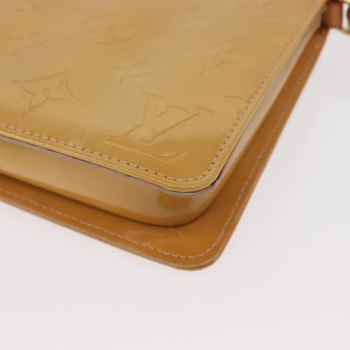 LOUIS VUITTON Monogram Vernis Lexington Pouch Beige M91010 LV Auth ep12256