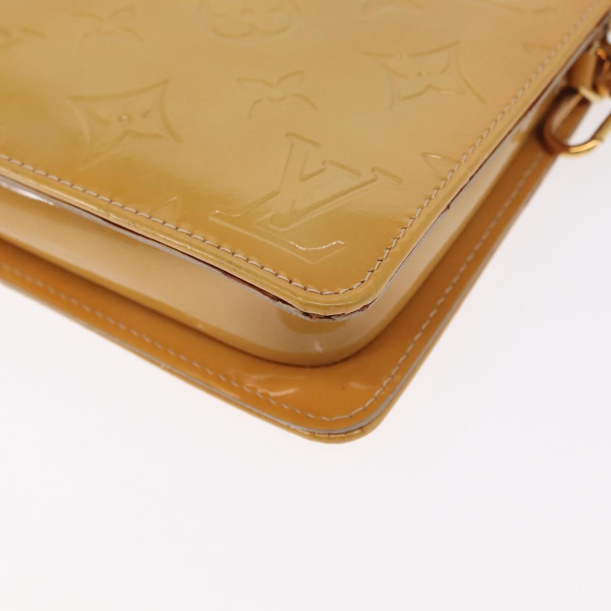 LOUIS VUITTON Monogram Vernis Lexington Pouch Beige M91010 LV Auth ep12256