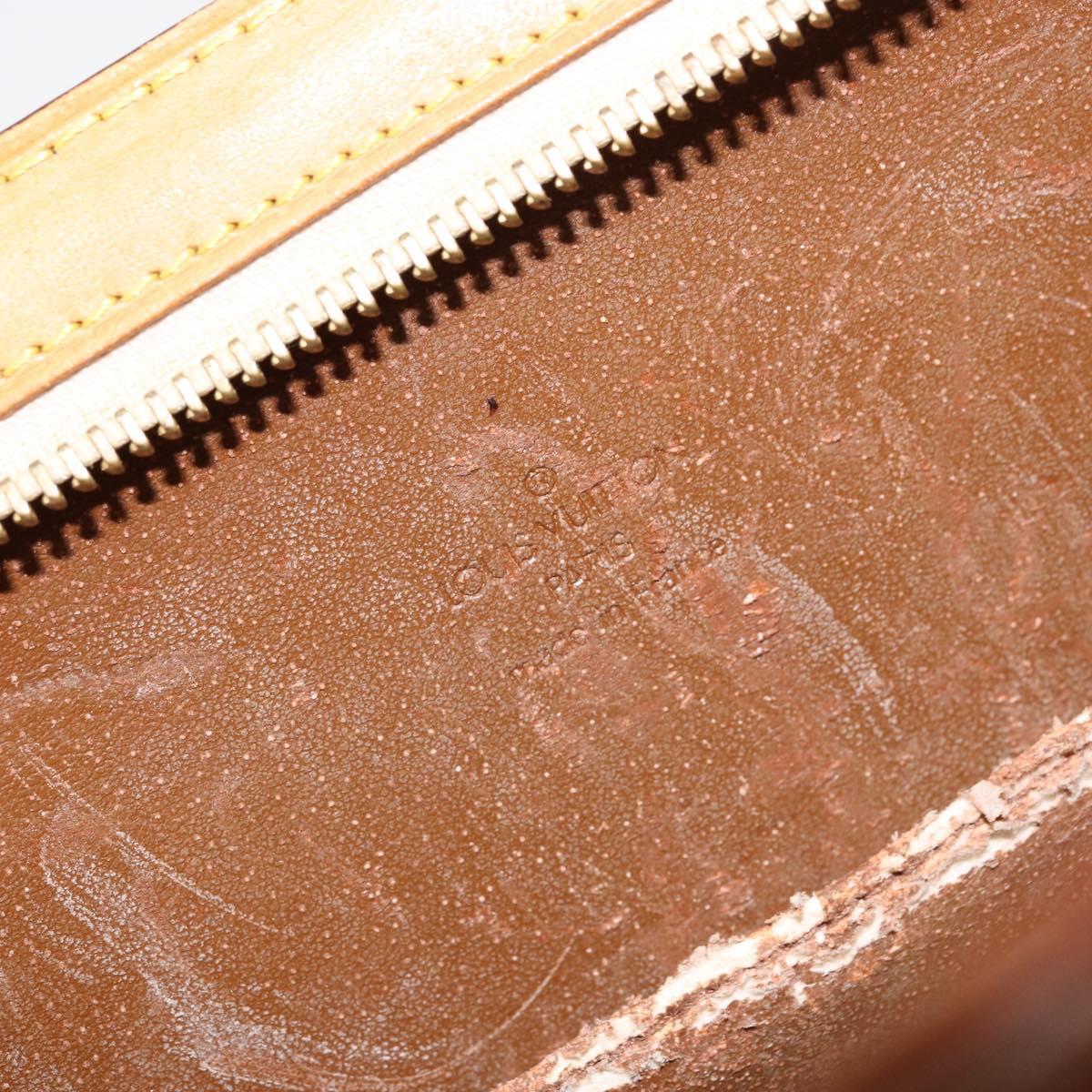 LOUIS VUITTON Monogram Vernis Forsyth Hand Bag Bronze M91113 LV Auth ep12259