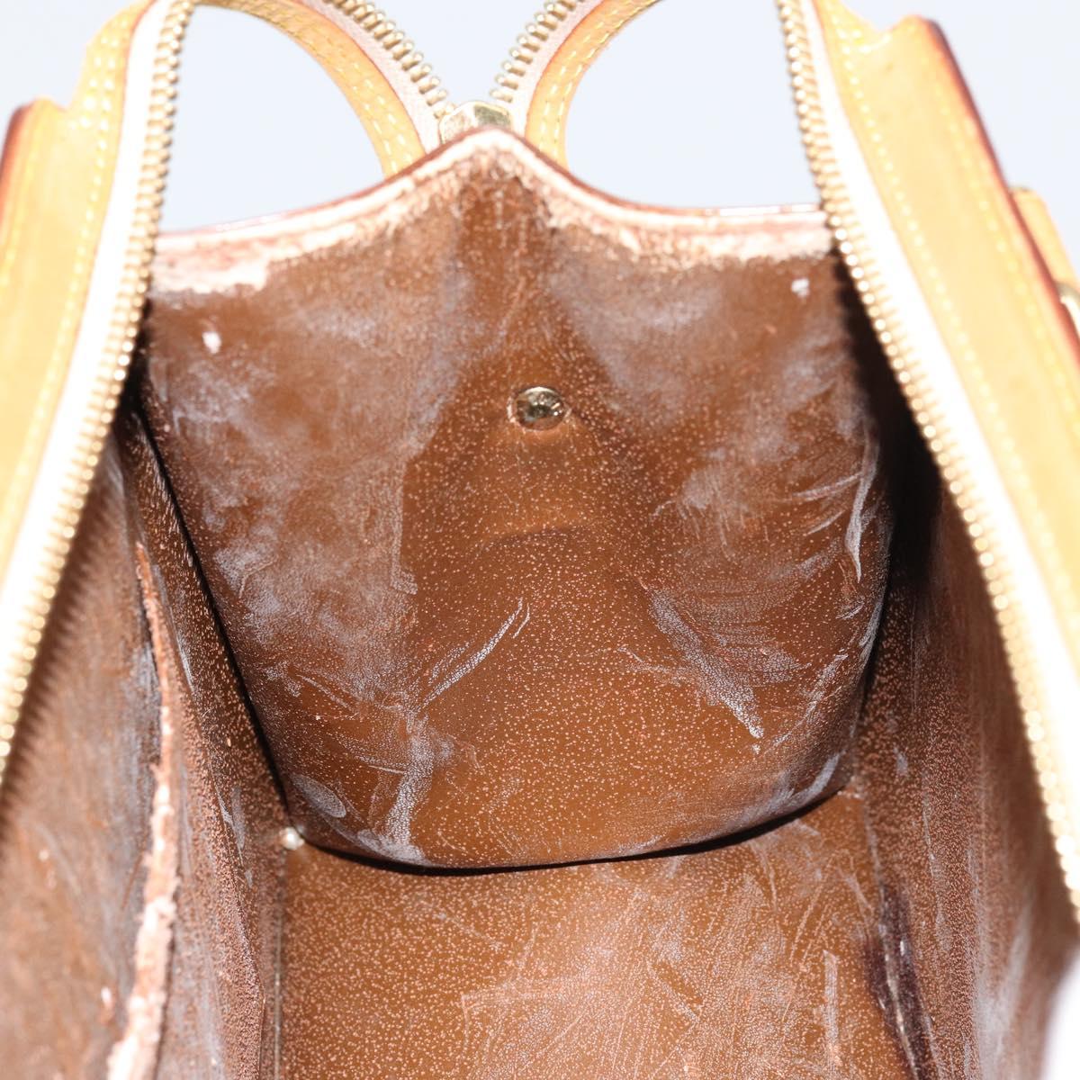 LOUIS VUITTON Monogram Vernis Forsyth Hand Bag Bronze M91113 LV Auth ep12259