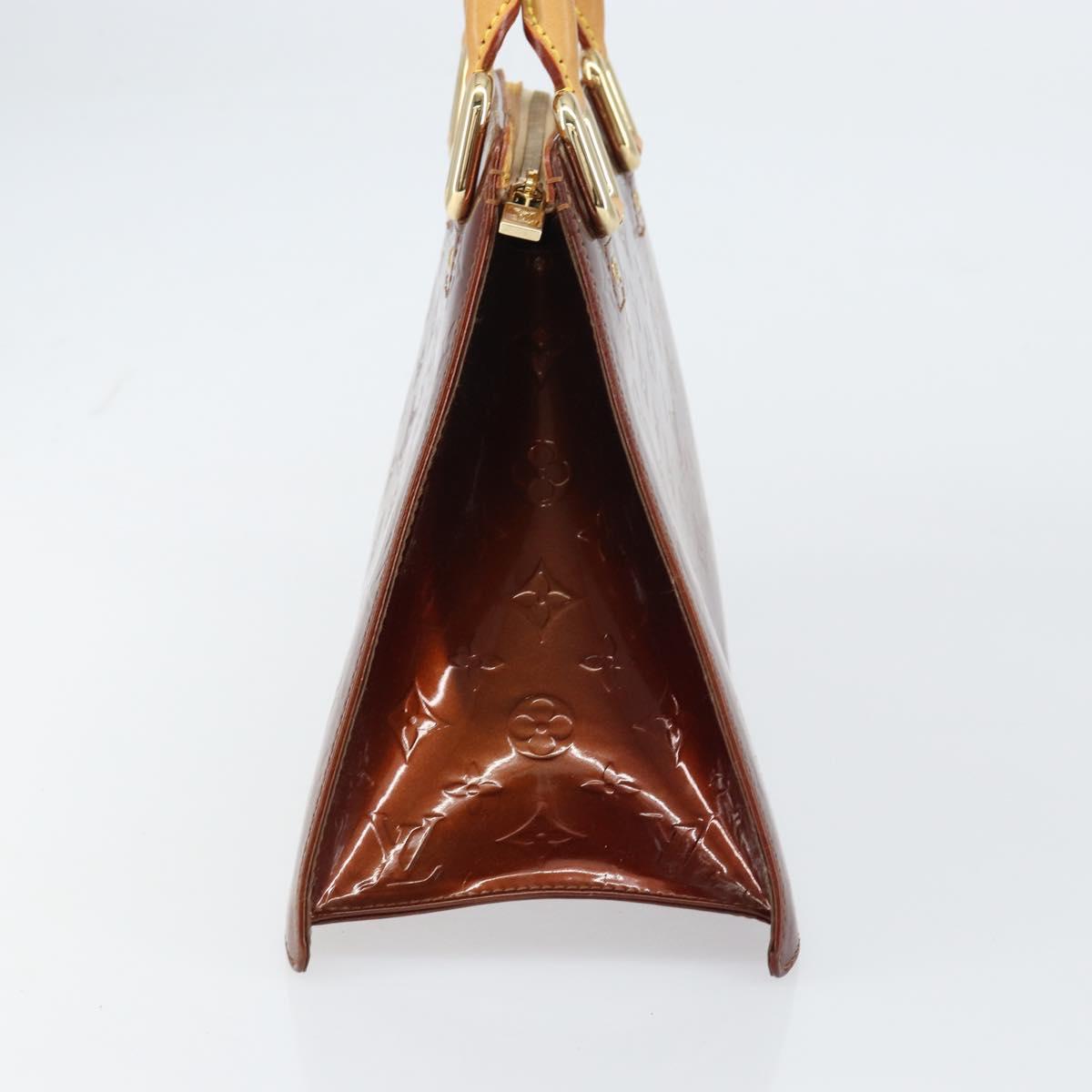 LOUIS VUITTON Monogram Vernis Forsyth Hand Bag Bronze M91113 LV Auth ep12259