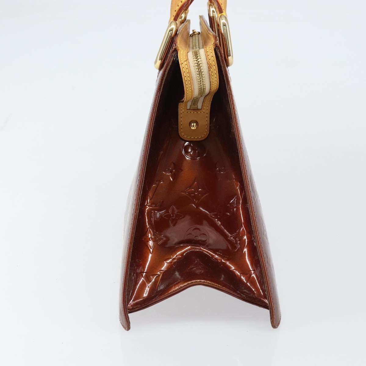 LOUIS VUITTON Monogram Vernis Forsyth Hand Bag Bronze M91113 LV Auth ep12259