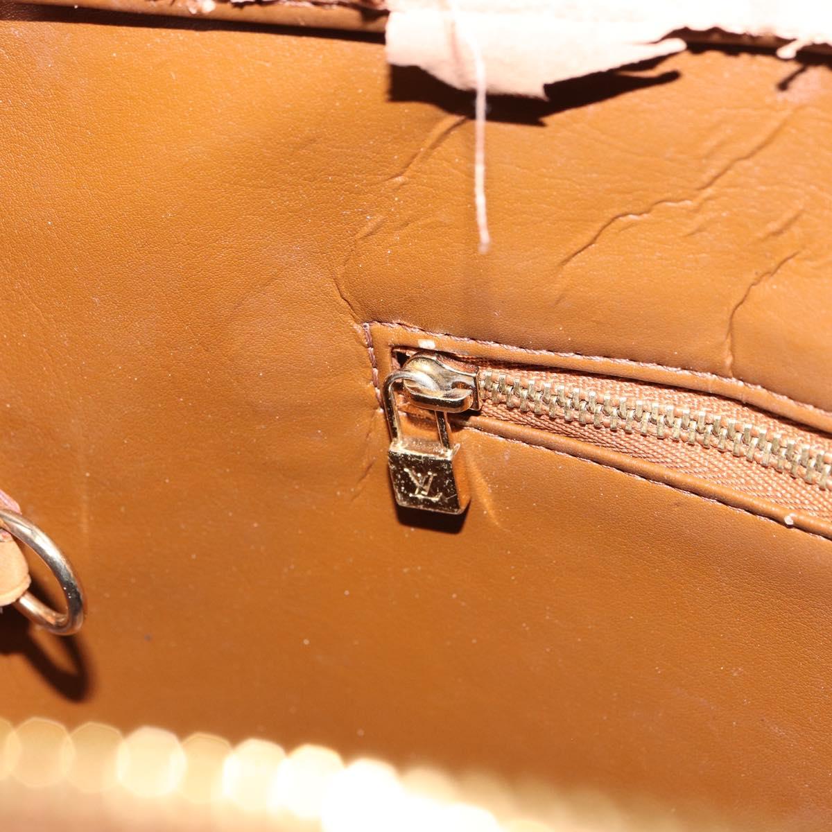 LOUIS VUITTON Monogram Vernis Houston Hand Bag Bronze M91122 LV Auth ep12270