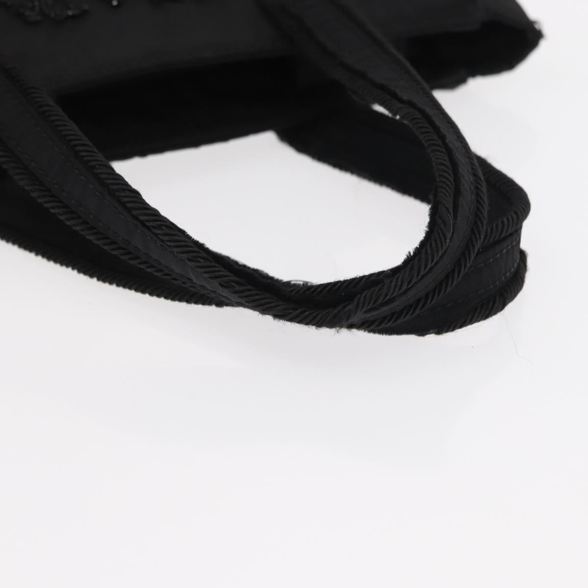 PRADA Hand Bag Nylon Black Auth ep12285