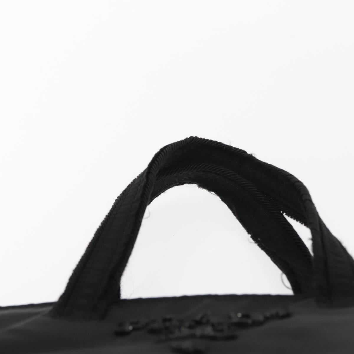 PRADA Hand Bag Nylon Black Auth ep12285