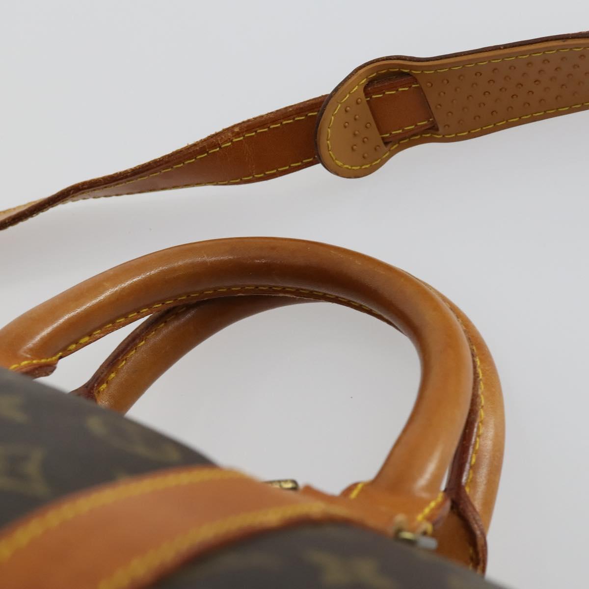 LOUIS VUITTON Monogram Keepall Bandouliere 55 Boston Bag M41414 LV Auth ep12288