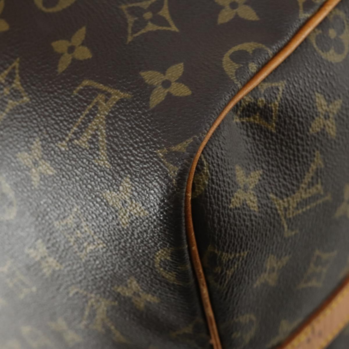 LOUIS VUITTON Monogram Keepall Bandouliere 55 Boston Bag M41414 LV Auth ep12288