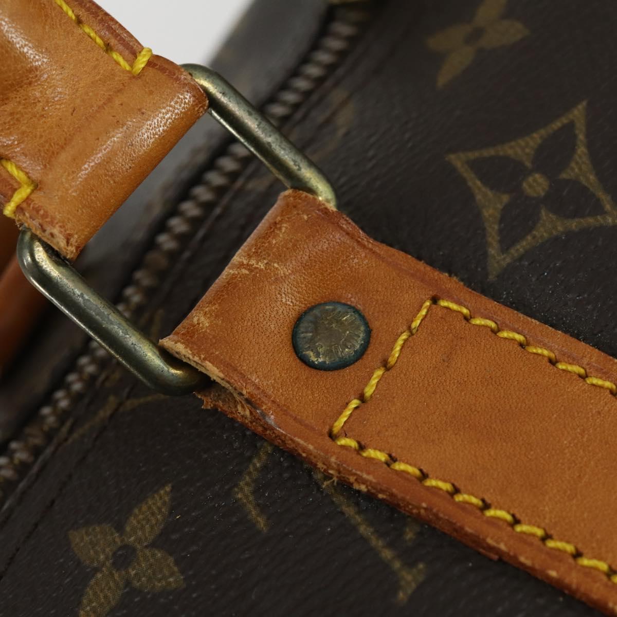 LOUIS VUITTON Monogram Keepall Bandouliere 55 Boston Bag M41414 LV Auth ep12288