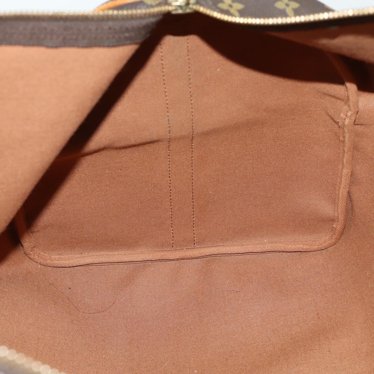 LOUIS VUITTON Monogram Keepall Bandouliere 55 Boston Bag M41414 LV Auth ep12288