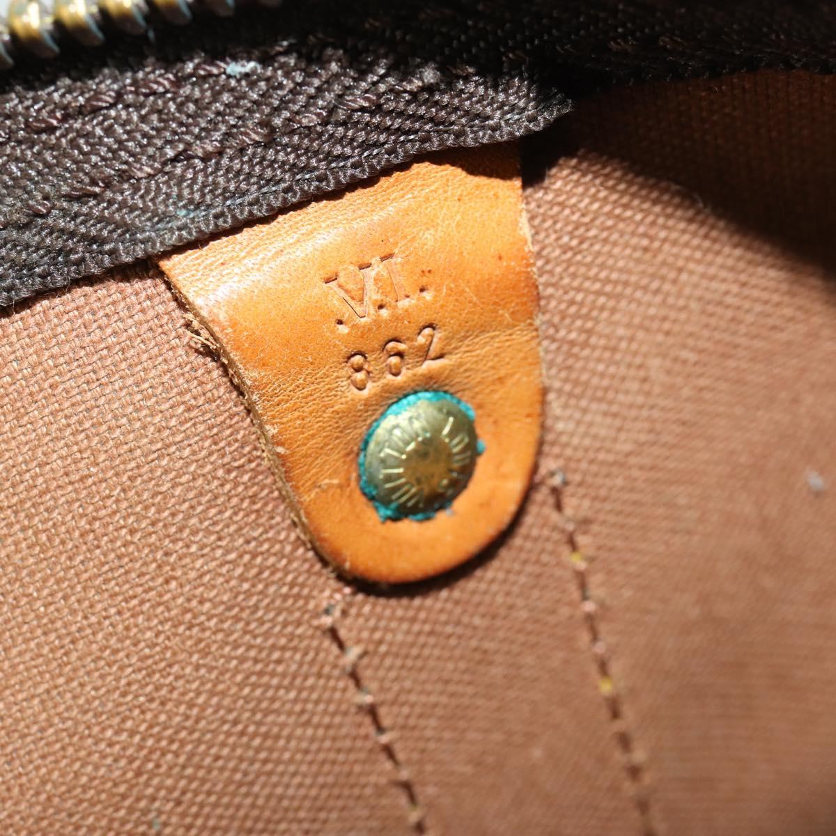 LOUIS VUITTON Monogram Keepall Bandouliere 55 Boston Bag M41414 LV Auth ep12288