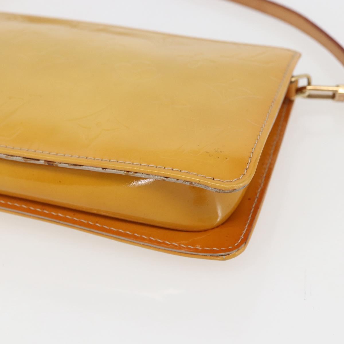LOUIS VUITTON Monogram Vernis Lexington Pouch Beige M91010 LV Auth ep12290