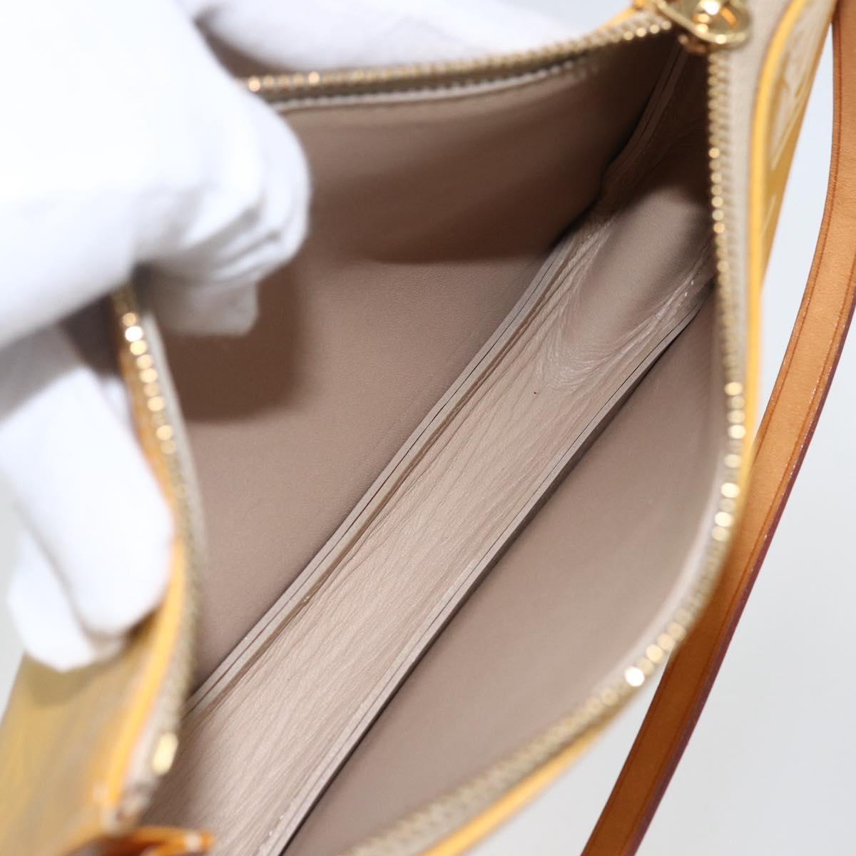 LOUIS VUITTON Monogram Vernis Lexington Pouch Beige M91010 LV Auth ep12290