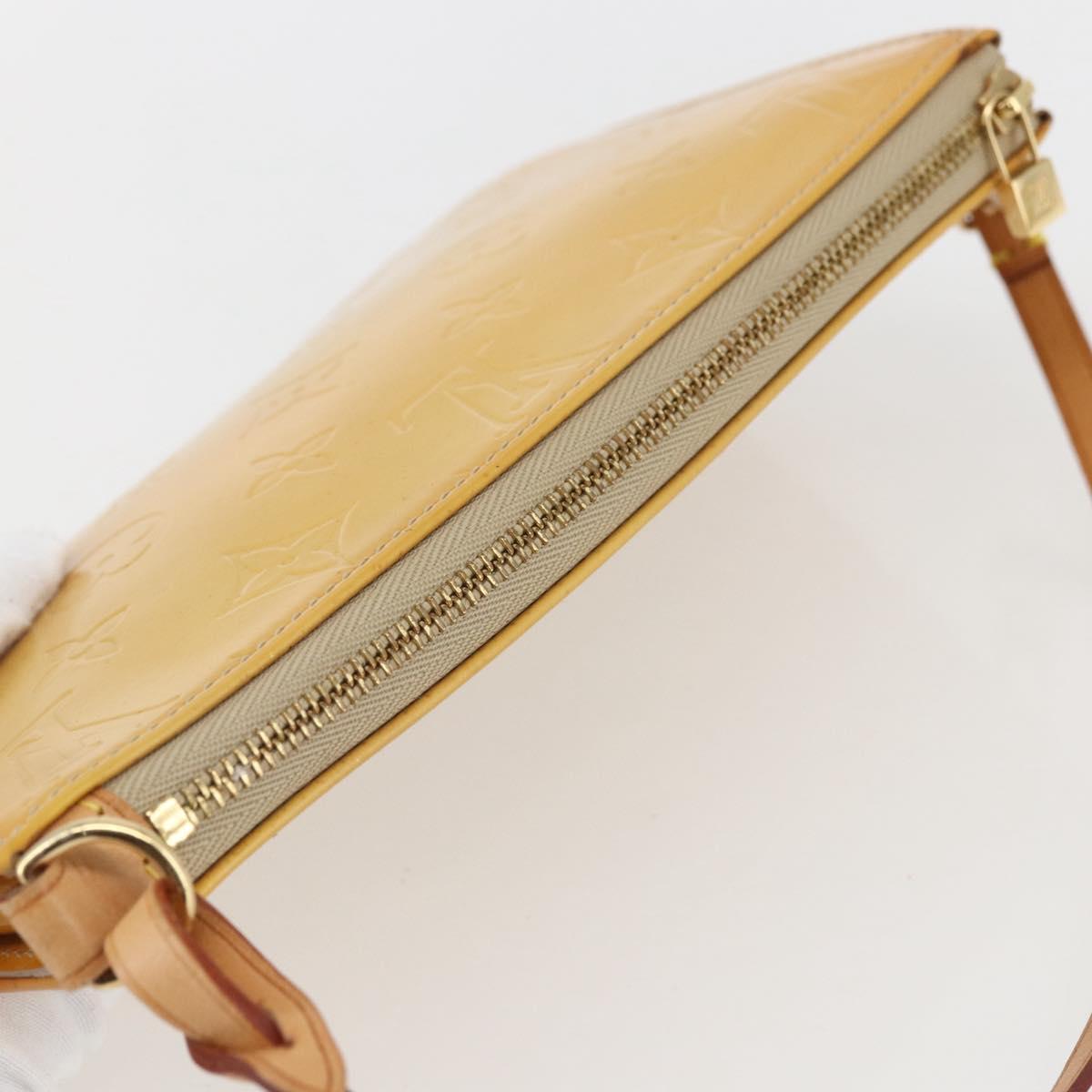 LOUIS VUITTON Monogram Vernis Lexington Pouch Beige M91010 LV Auth ep12290