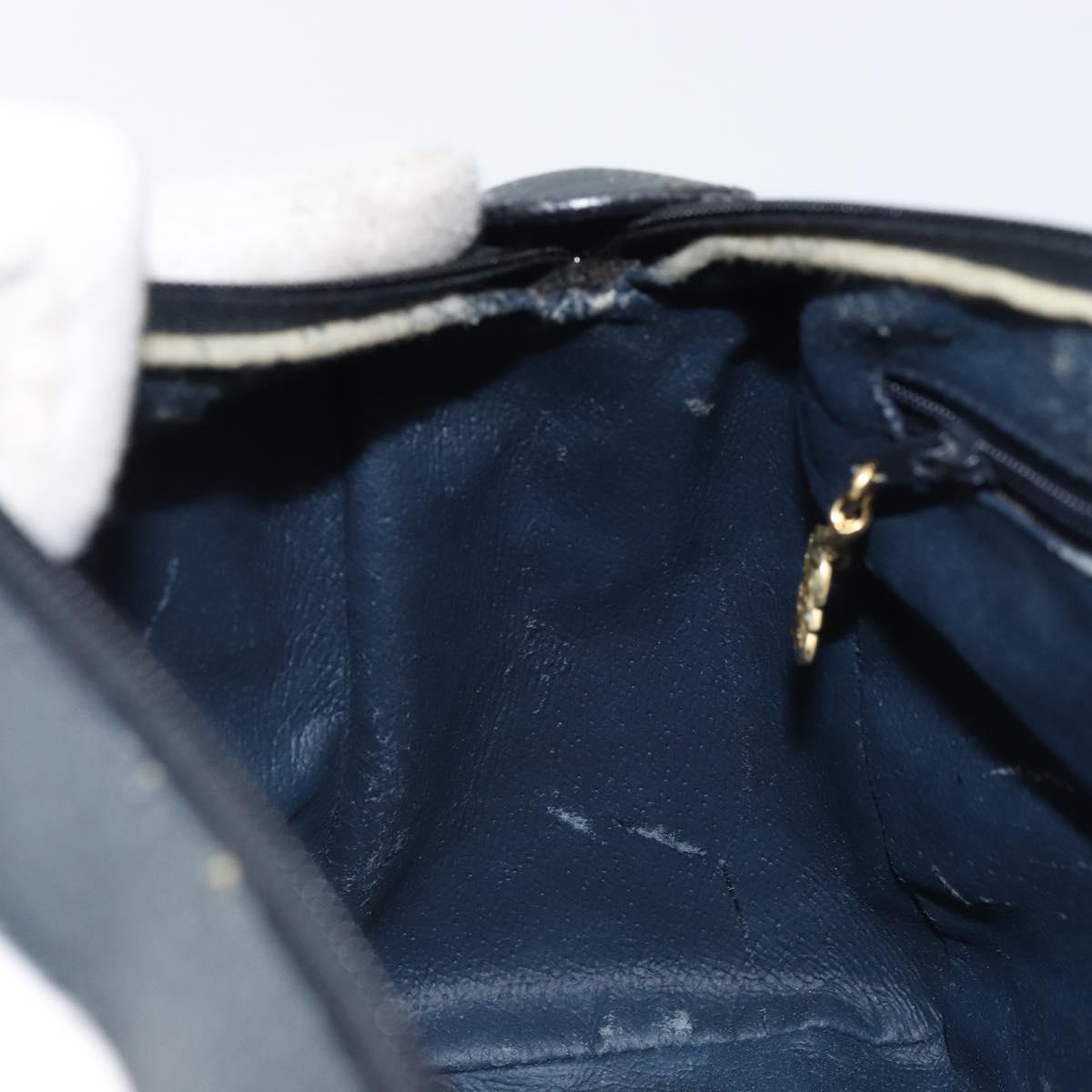 GUCCI GG Supreme Sherry Line Bag PVC 2way Navy Red gold 002 39 0069 Auth ep12291