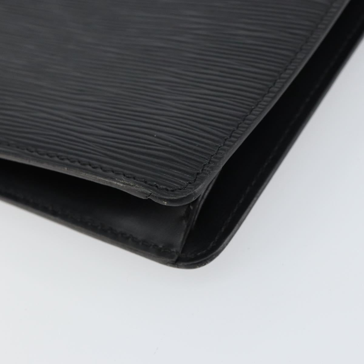 LOUIS VUITTON Epi Serie Dragonne Clutch Bag Black Noir M52612 LV Auth ep12293