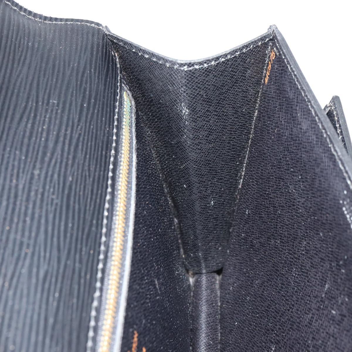 LOUIS VUITTON Epi Serie Dragonne Clutch Bag Black Noir M52612 LV Auth ep12293