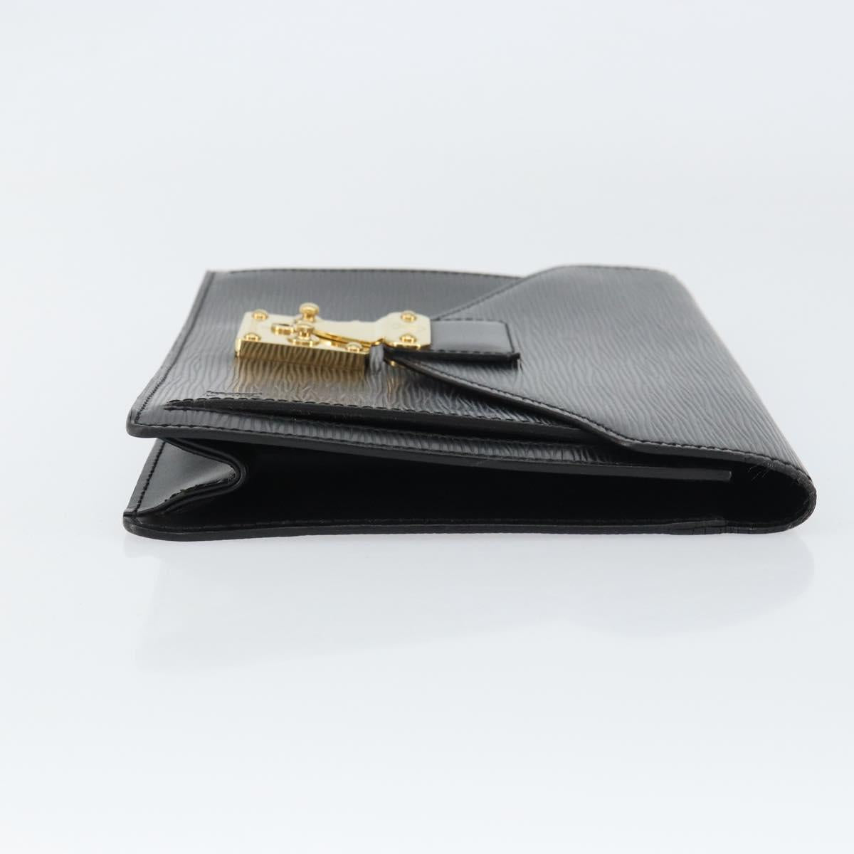 LOUIS VUITTON Epi Serie Dragonne Clutch Bag Black Noir M52612 LV Auth ep12293