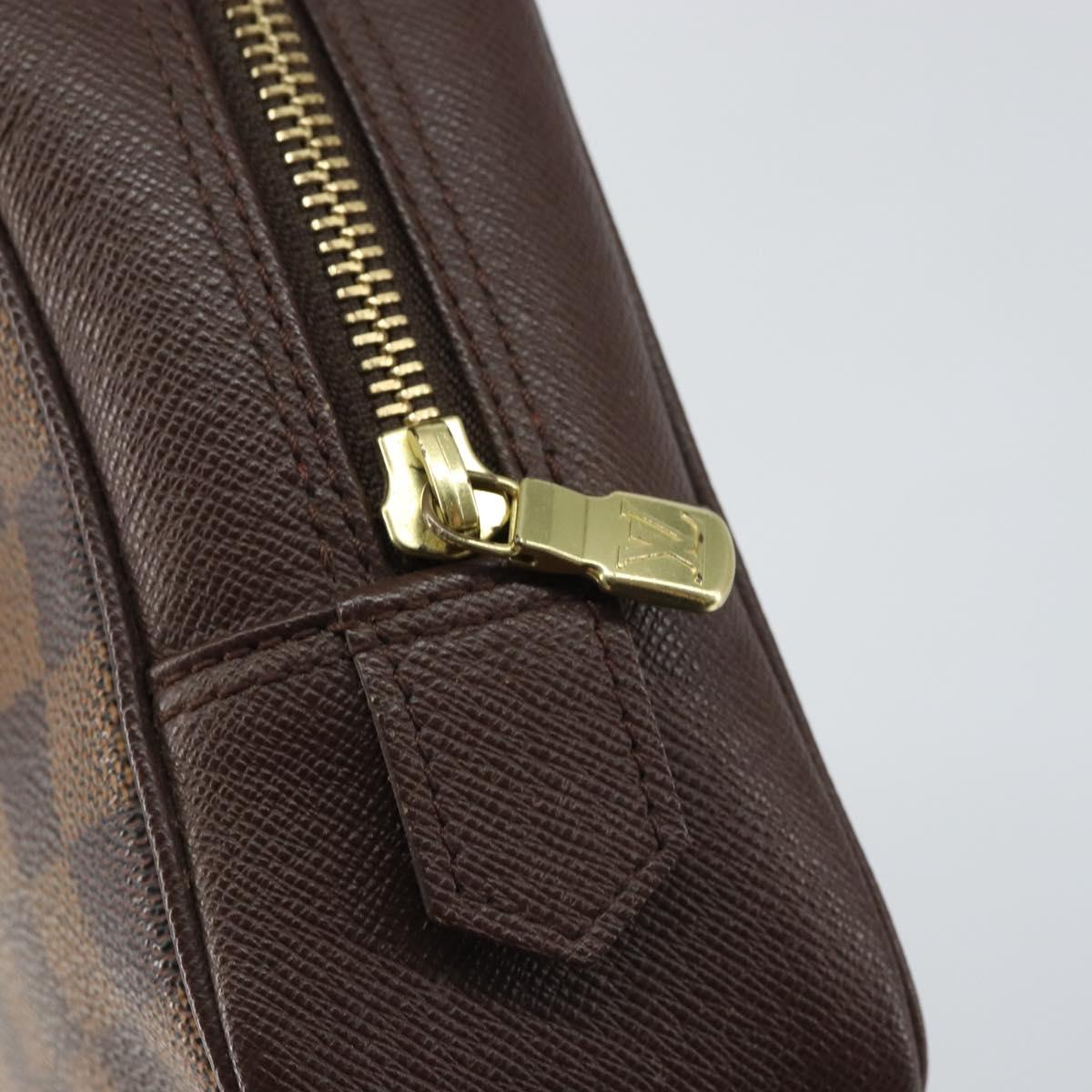 LOUIS VUITTON Damier Ebene Trousse Toilette 25 Clutch Bag N47624 LV Auth ep12294A