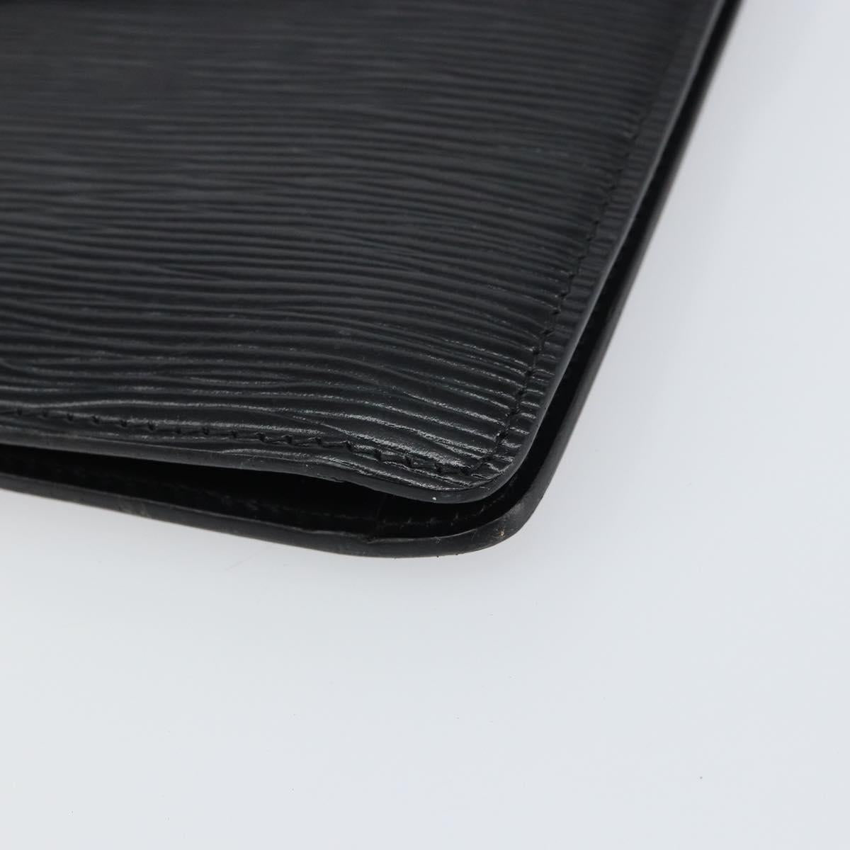 LOUIS VUITTON Epi Montaigne 27 Clutch Bag Black M52652 LV Auth ep12295