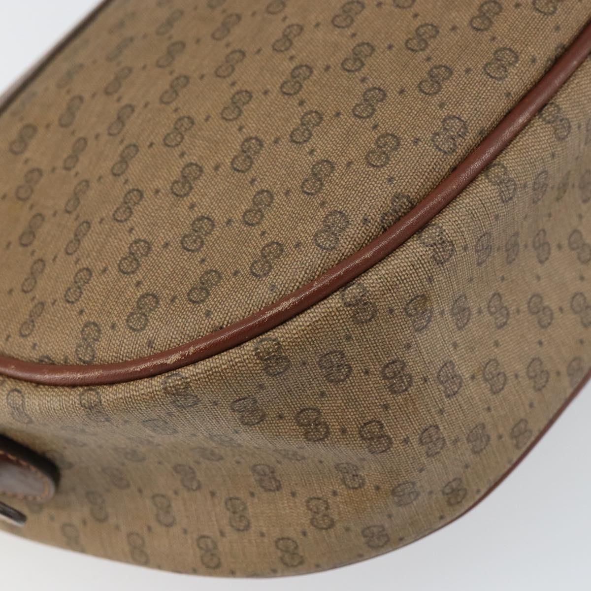 GUCCI Micro GG Supreme Shoulder Bag PVC Beige Gold 001 115 4001 Auth ep12296