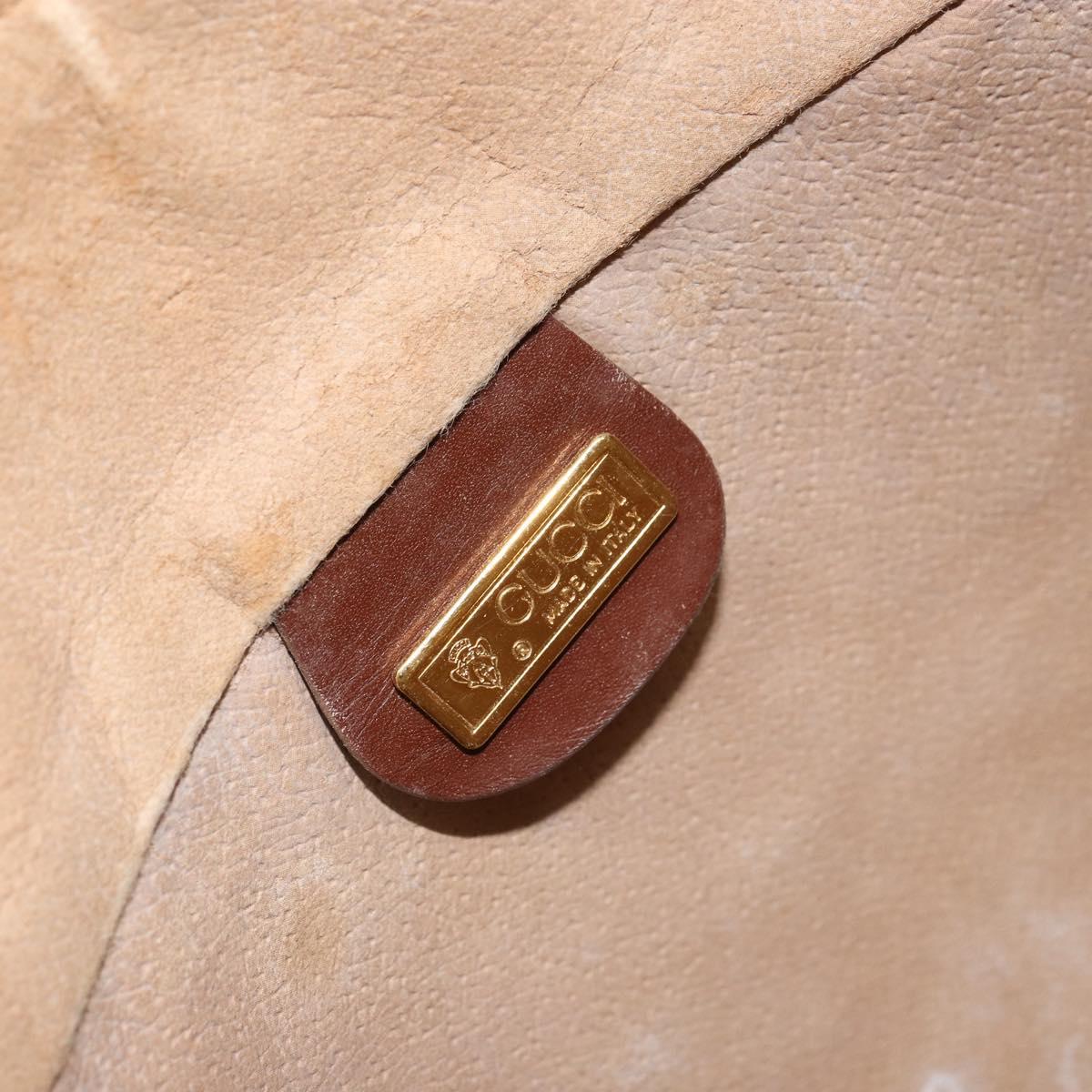 GUCCI Micro GG Supreme Shoulder Bag PVC Beige Gold 001 115 4001 Auth ep12296