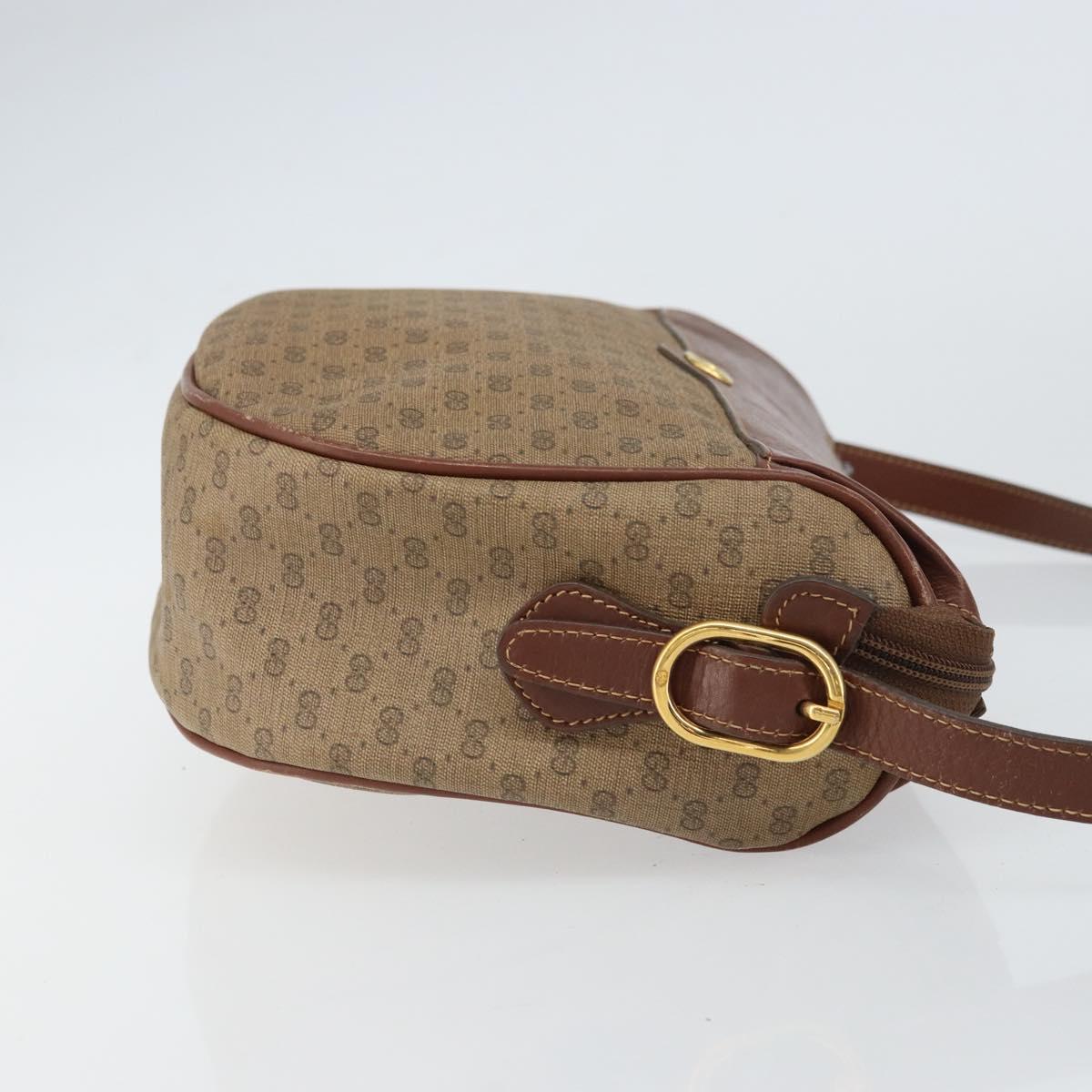 GUCCI Micro GG Supreme Shoulder Bag PVC Beige Gold 001 115 4001 Auth ep12296