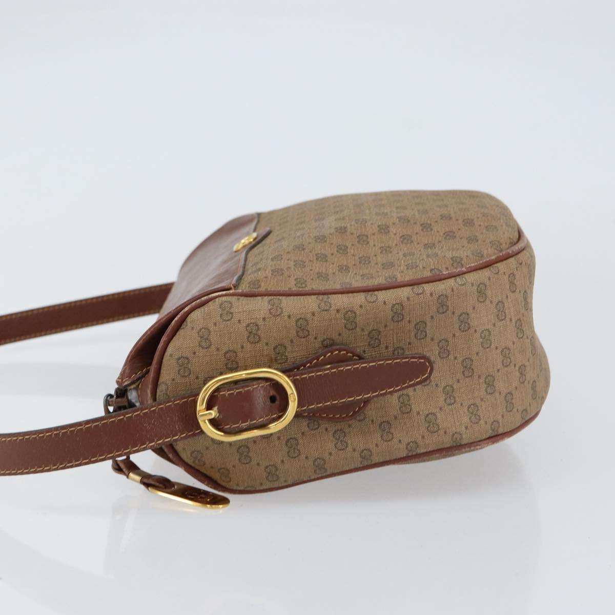 GUCCI Micro GG Supreme Shoulder Bag PVC Beige Gold 001 115 4001 Auth ep12296