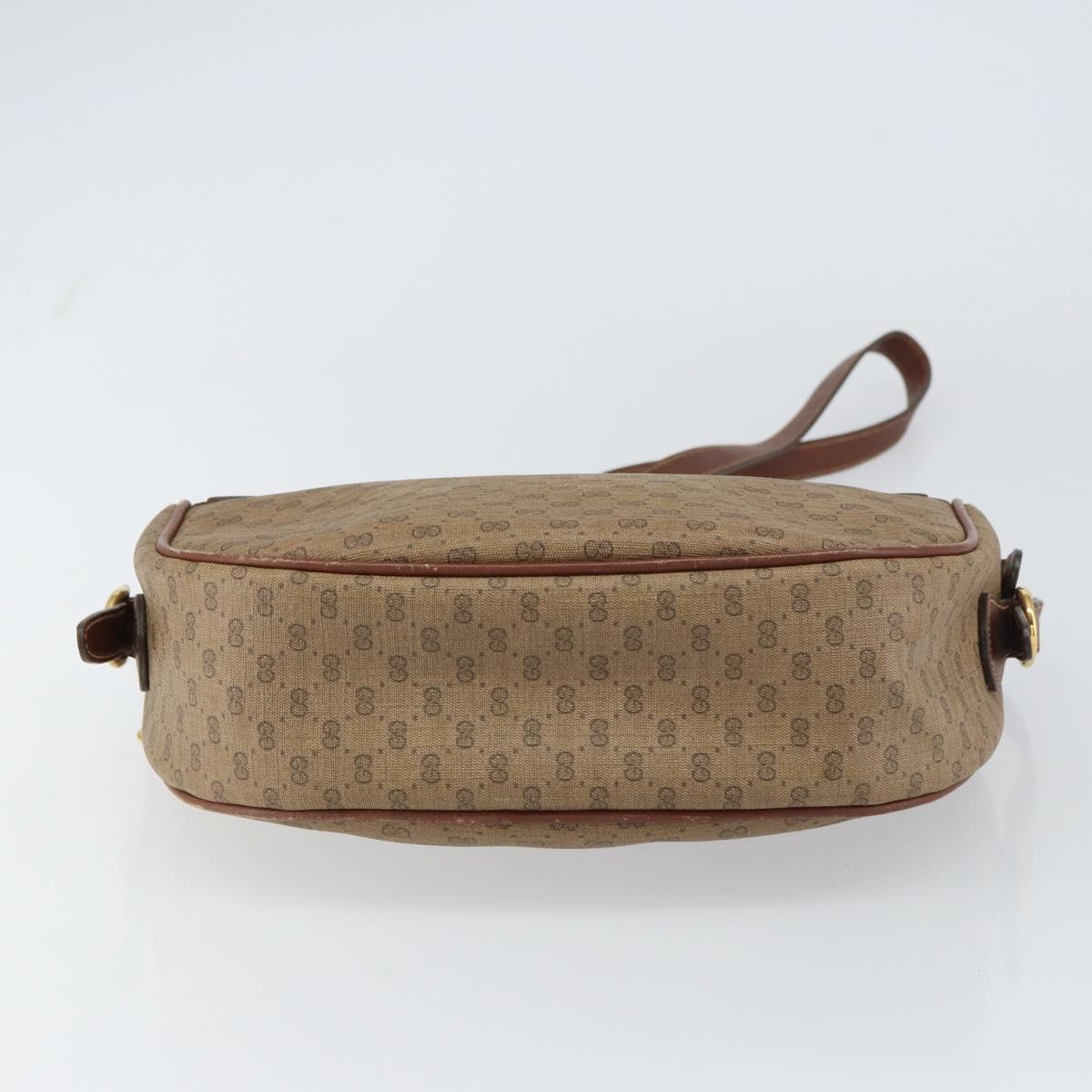 GUCCI Micro GG Supreme Shoulder Bag PVC Beige Gold 001 115 4001 Auth ep12296