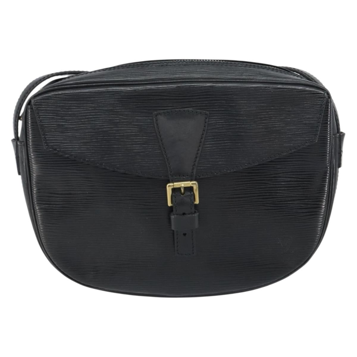 LOUIS VUITTON Epi Jeune Fille MM Shoulder Bag Black M52152 LV Auth ep12297