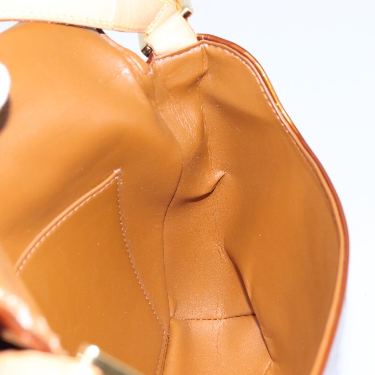 LOUIS VUITTON Monogram Vernis Thompson Street Bag Bronze M91124 LV Auth ep12298