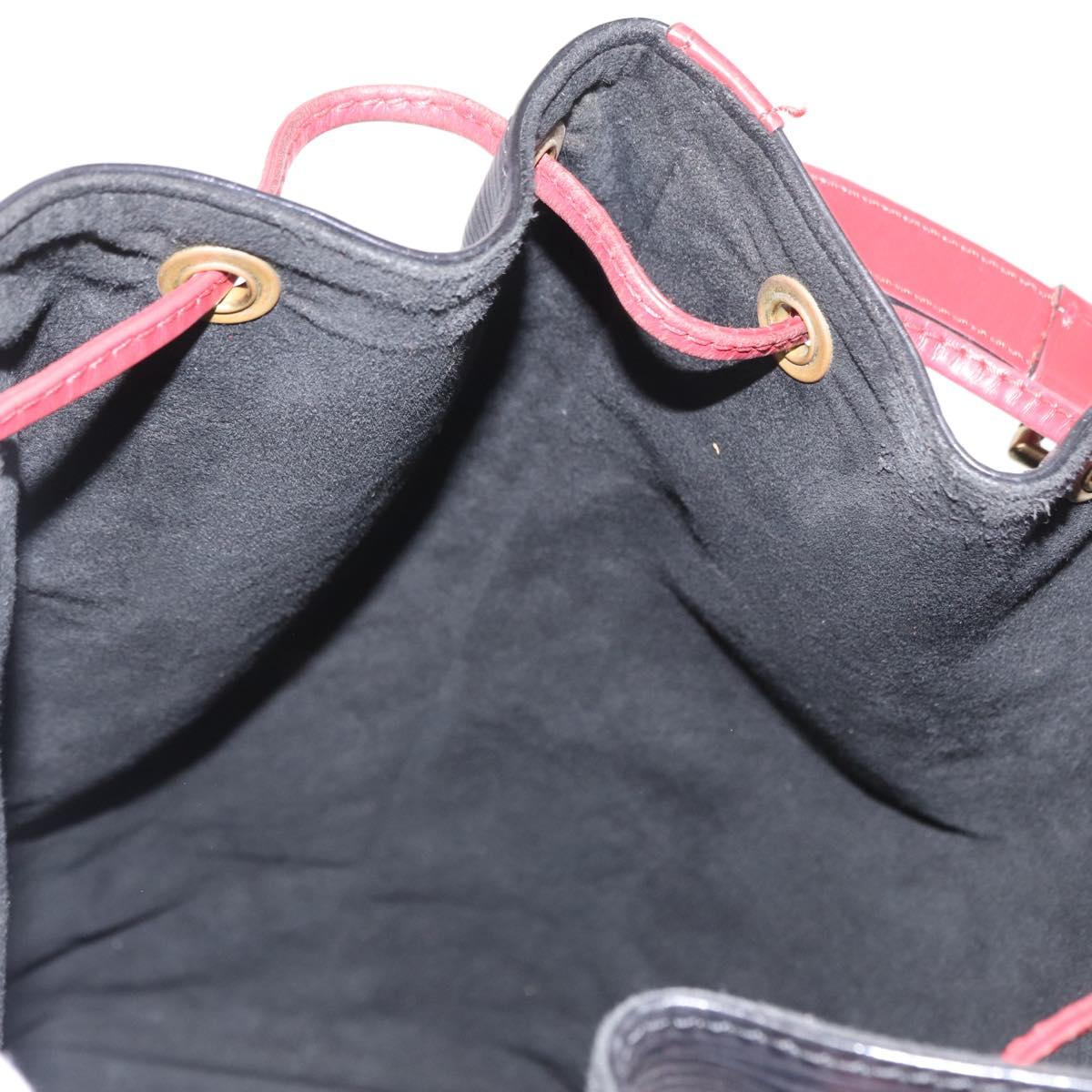 LOUIS VUITTON Epi Noe Shoulder Bag Bicolor Black Red M44017 LV Auth ep12309