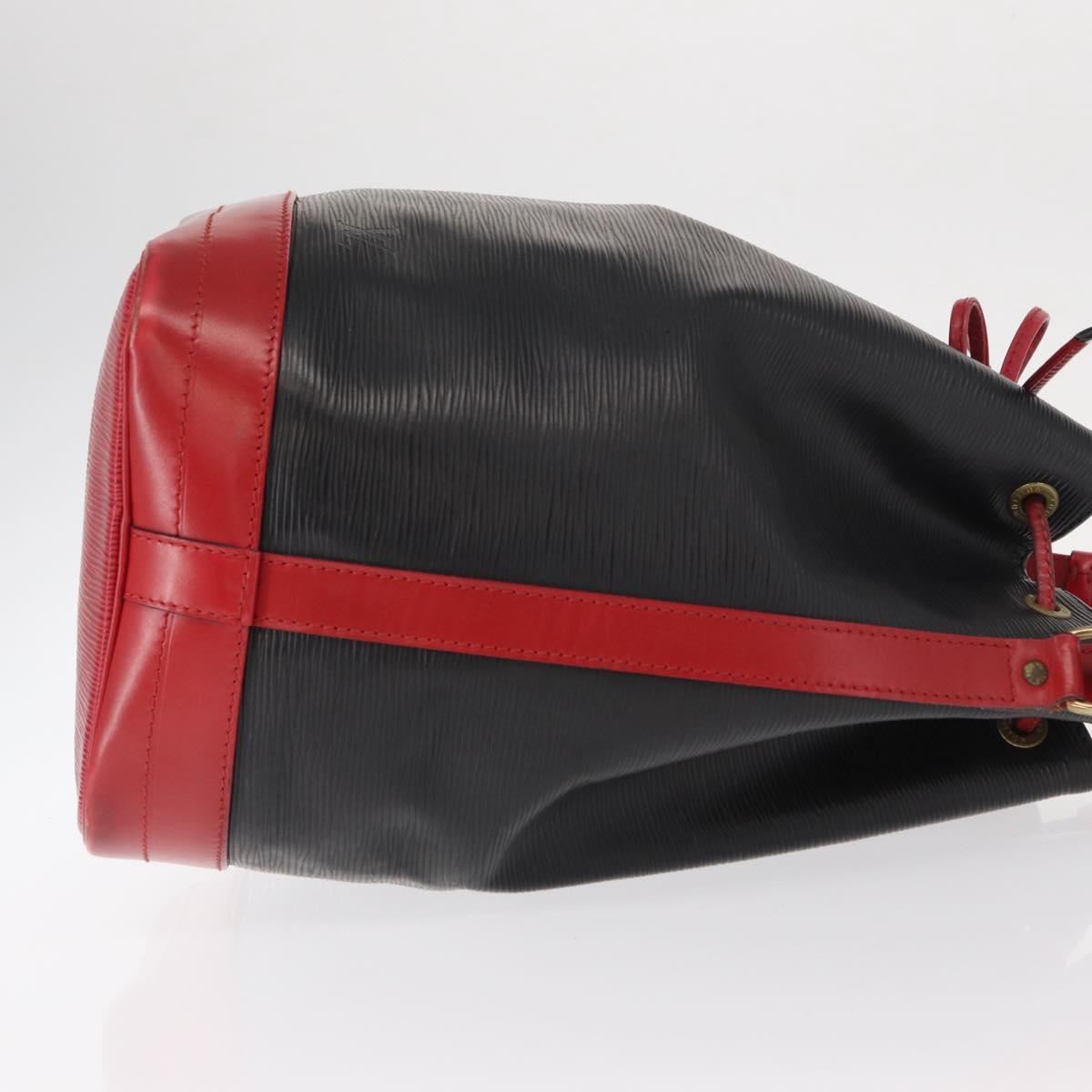 LOUIS VUITTON Epi Noe Shoulder Bag Bicolor Black Red M44017 LV Auth ep12309