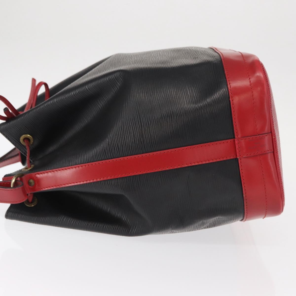 LOUIS VUITTON Epi Noe Shoulder Bag Bicolor Black Red M44017 LV Auth ep12309