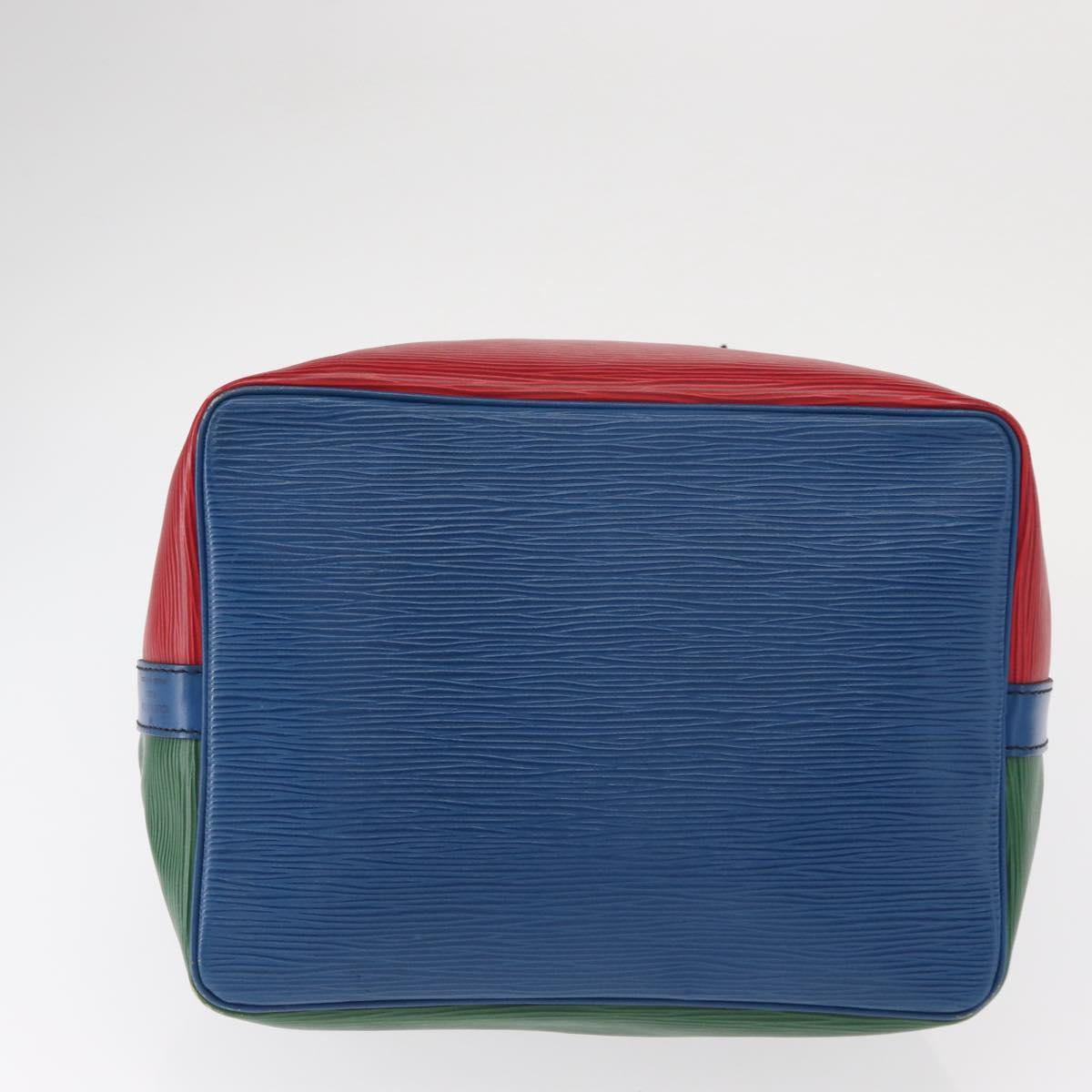 LOUIS VUITTON Epi Petit Noe Bag Tricolor Green Red blue M44147 LV Auth ep12319