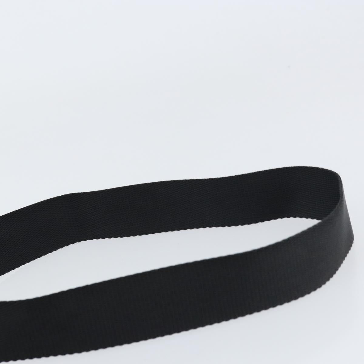 PRADA Shoulder Bag Nylon Silver Black Auth ep12328