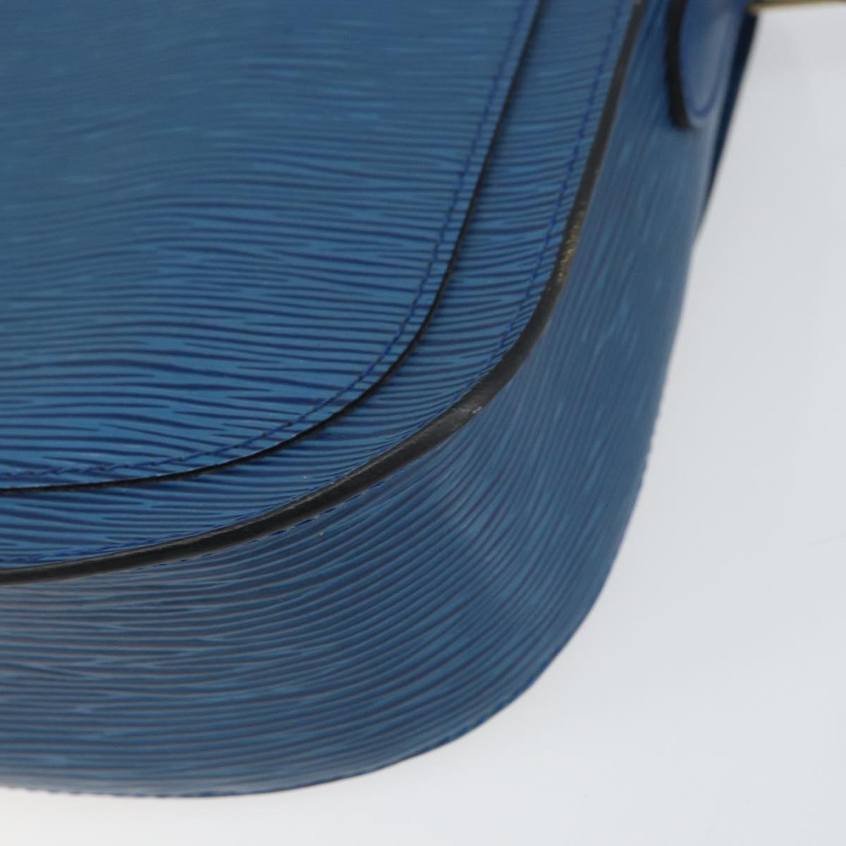 LOUIS VUITTON Epi Saint Cloud GM Shoulder Bag Toledo Blue M52195 LV Auth ep12333