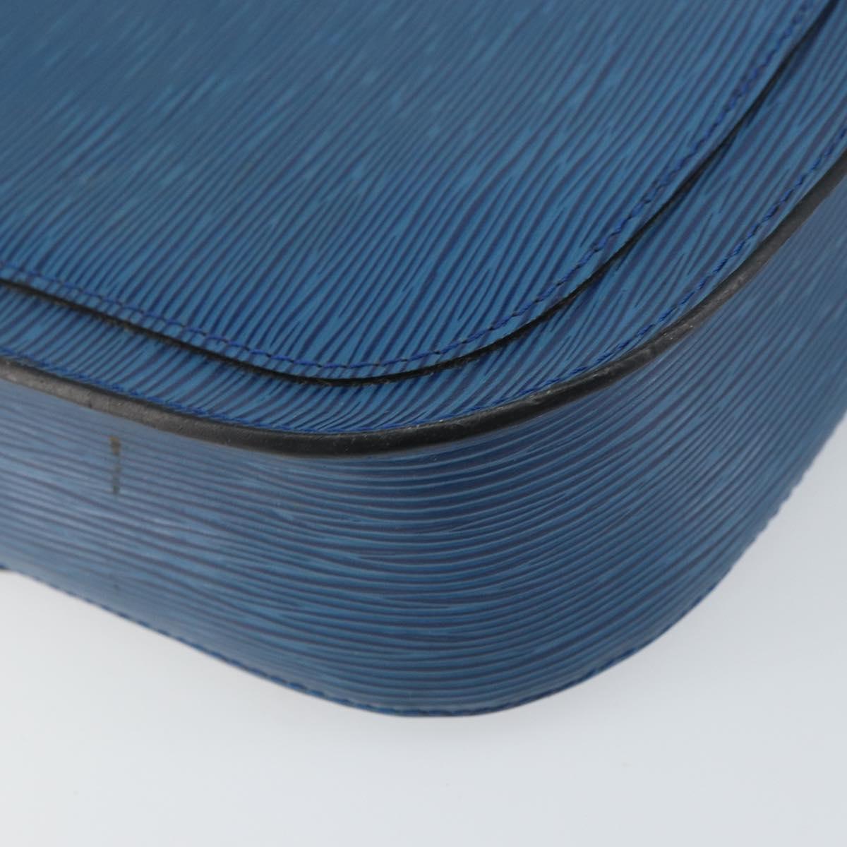 LOUIS VUITTON Epi Saint Cloud GM Shoulder Bag Toledo Blue M52195 LV Auth ep12333