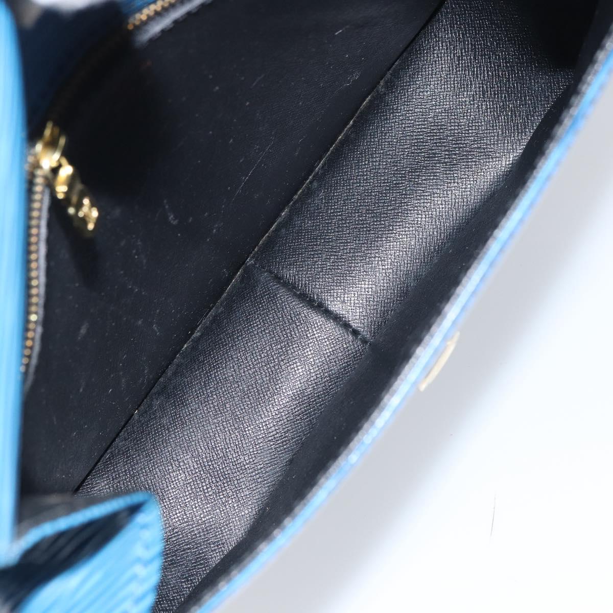 LOUIS VUITTON Epi Saint Cloud GM Shoulder Bag Toledo Blue M52195 LV Auth ep12333