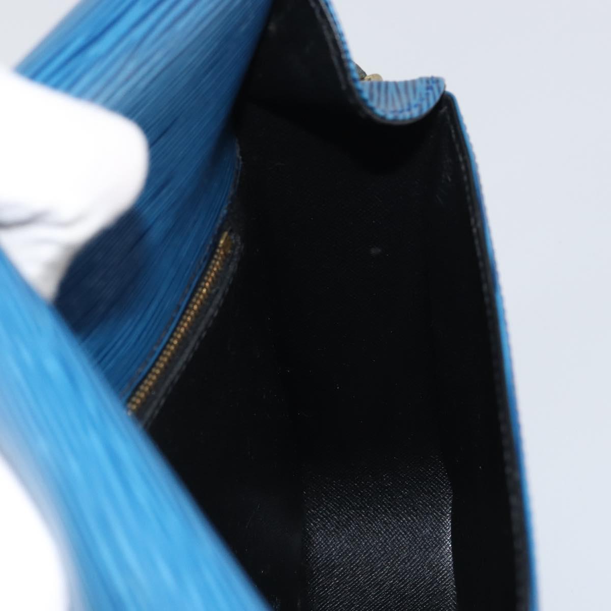 LOUIS VUITTON Epi Saint Cloud GM Shoulder Bag Toledo Blue M52195 LV Auth ep12333