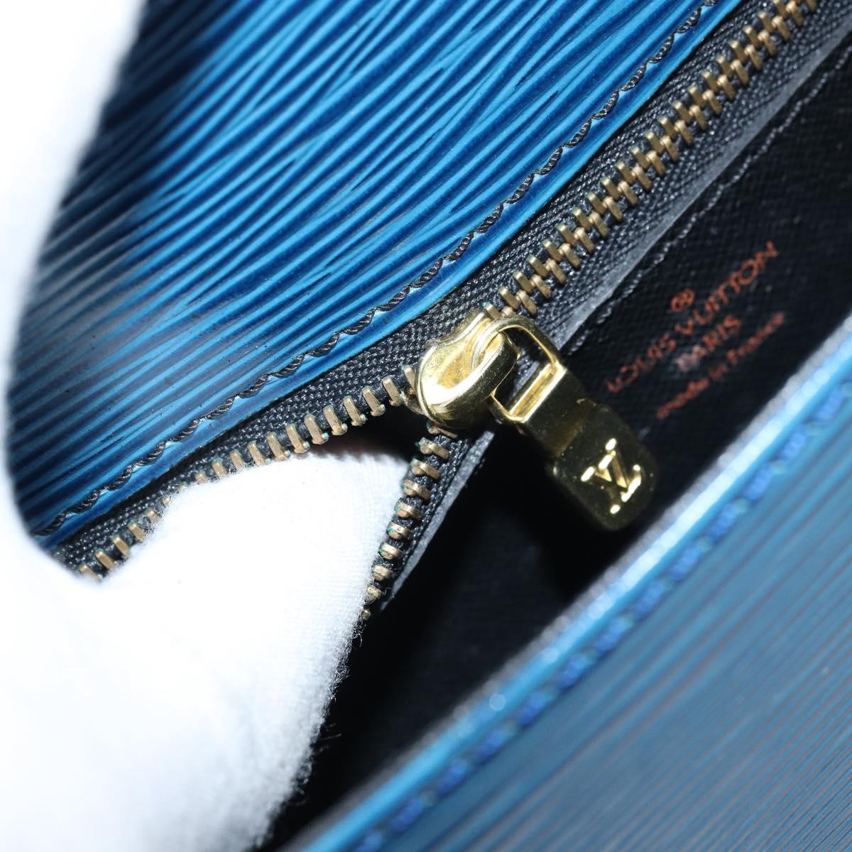 LOUIS VUITTON Epi Saint Cloud GM Shoulder Bag Toledo Blue M52195 LV Auth ep12333