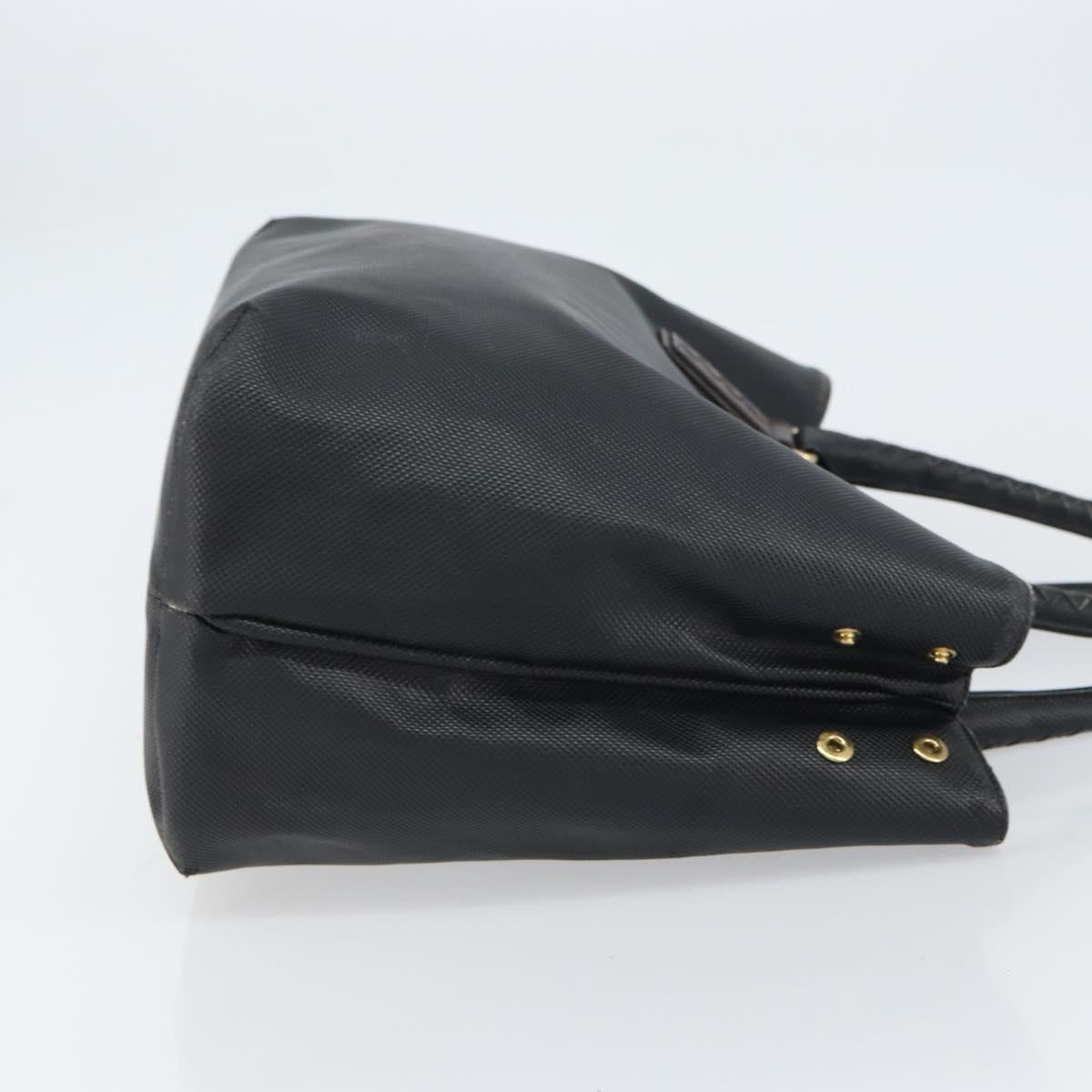 BOTTEGA VENETA Tote Bag Leather Black Gold Auth ep12337