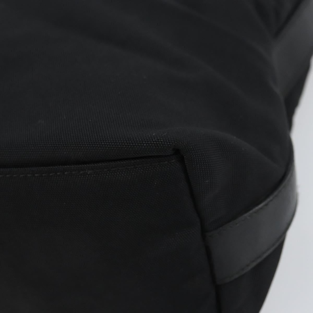 GUCCI Hand Bag Nylon Enamel Black Silver 000 0602 3754 Auth ep12353