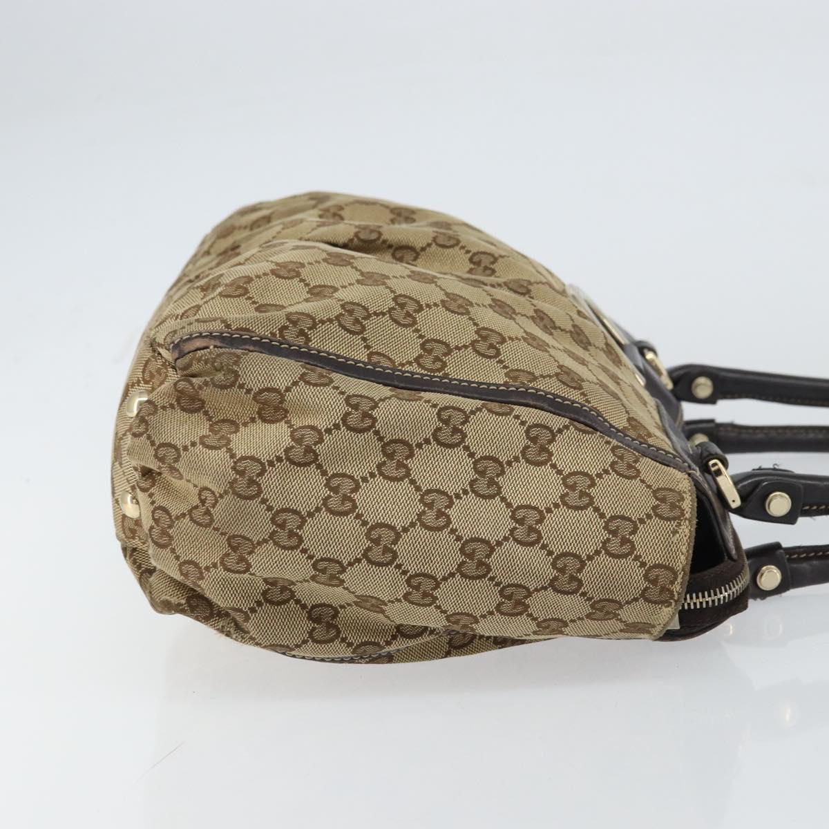 GUCCI GG Canvas Abbey Tote Bag Beige Gold 189831 Auth ep12363