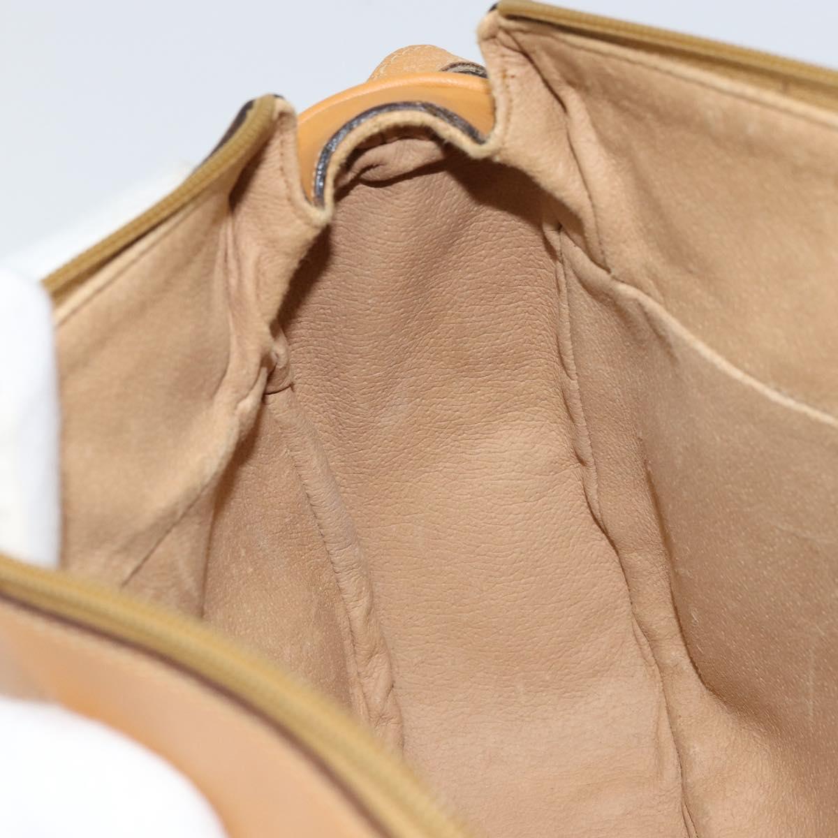 GUCCI Micro GG Supreme Shoulder Bag PVC Beige Gold 001 115 4001 Auth ep12369